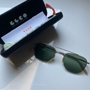 Garrett Leight Unisex Aviator Sunglasses